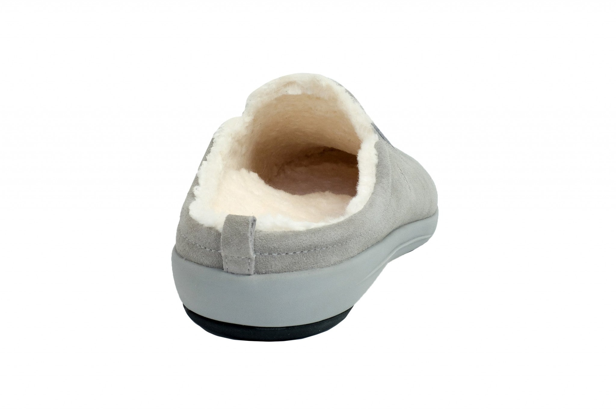 Revitalign Dundee Suede Men's Slippers - Grey - Product View - 5