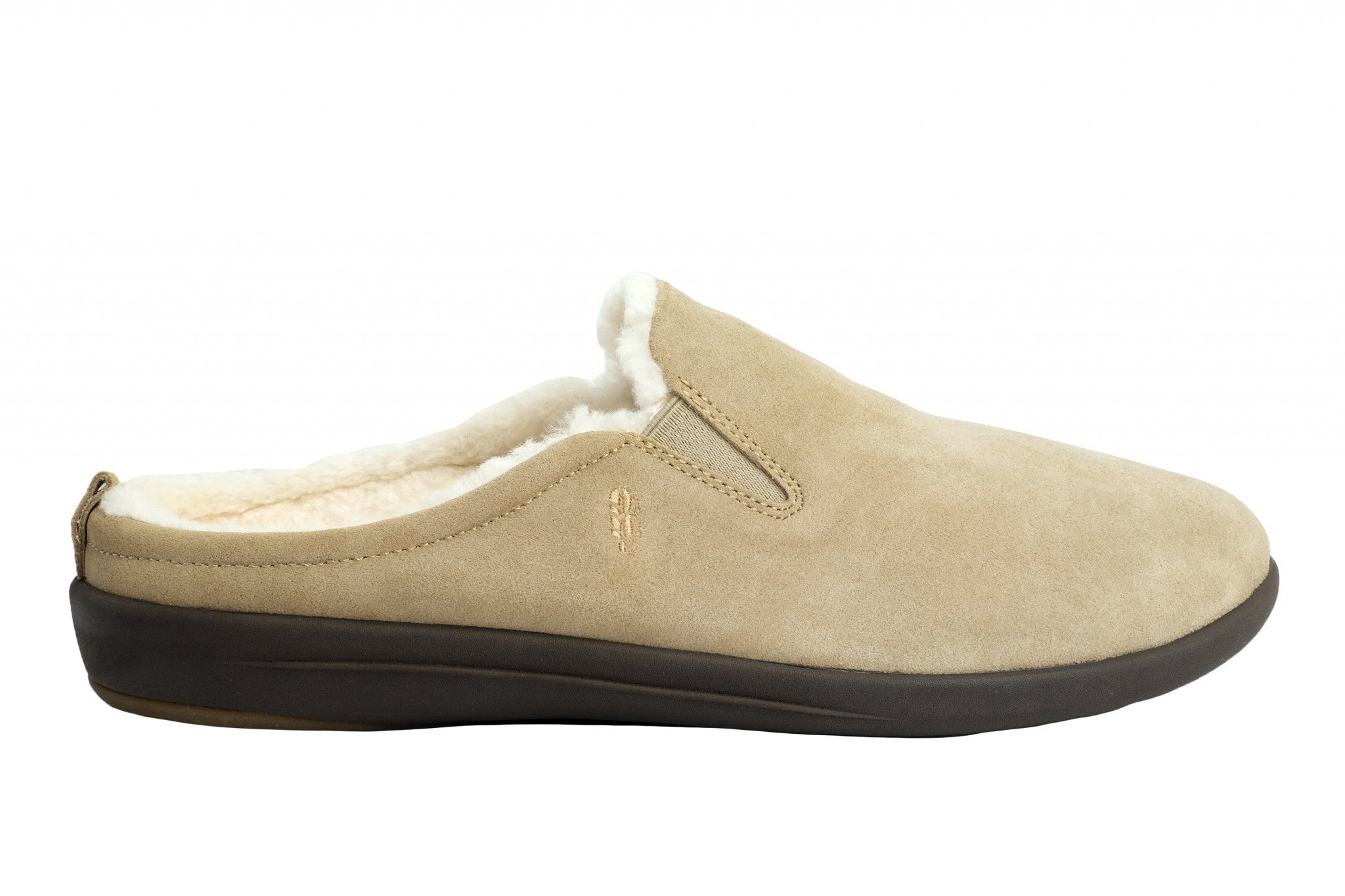 Revitalign Dundee Suede Men's Slippers in Tan