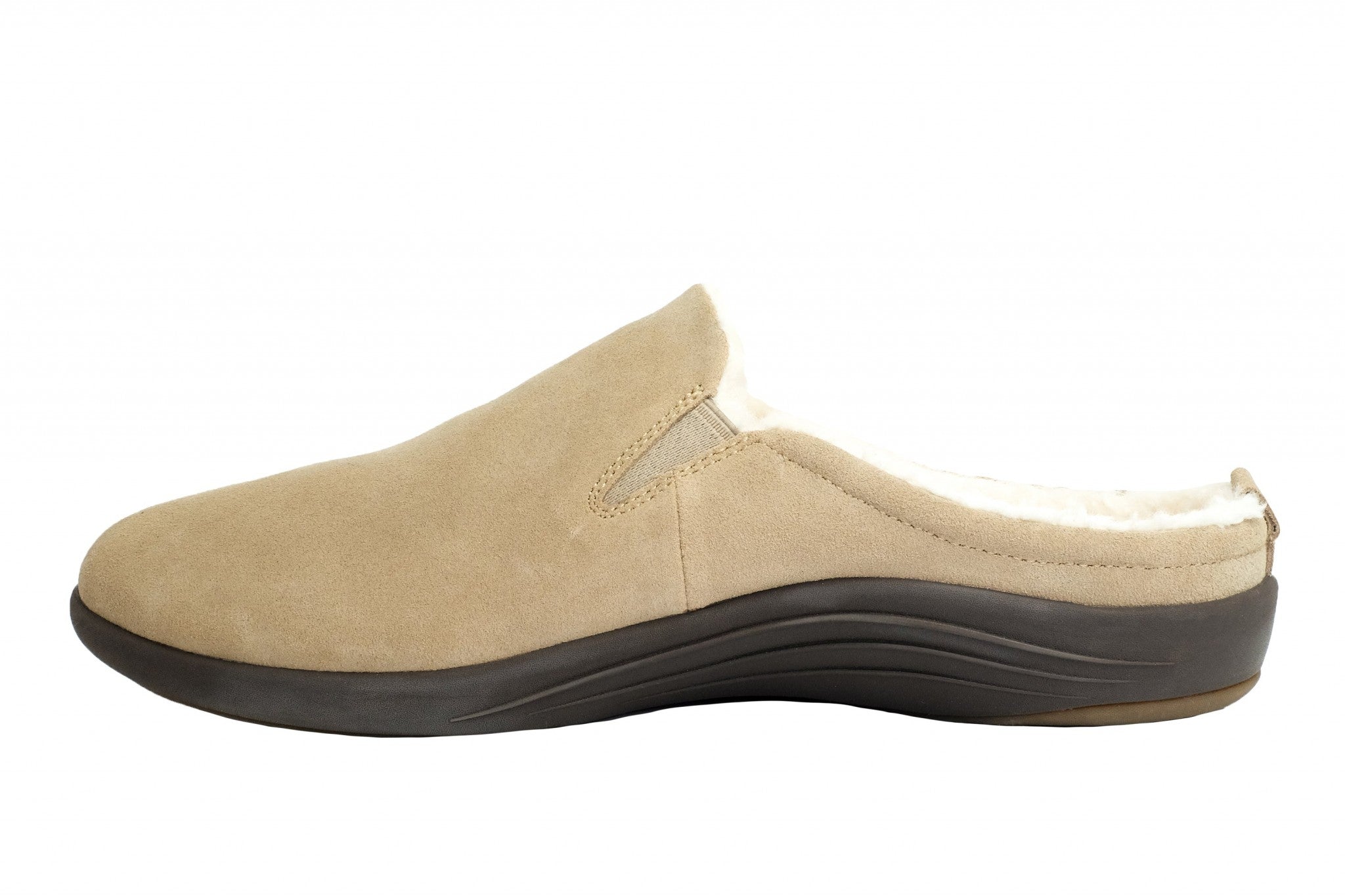 Revitalign Dundee Suede Men's Slippers - Tan - Product View - 4