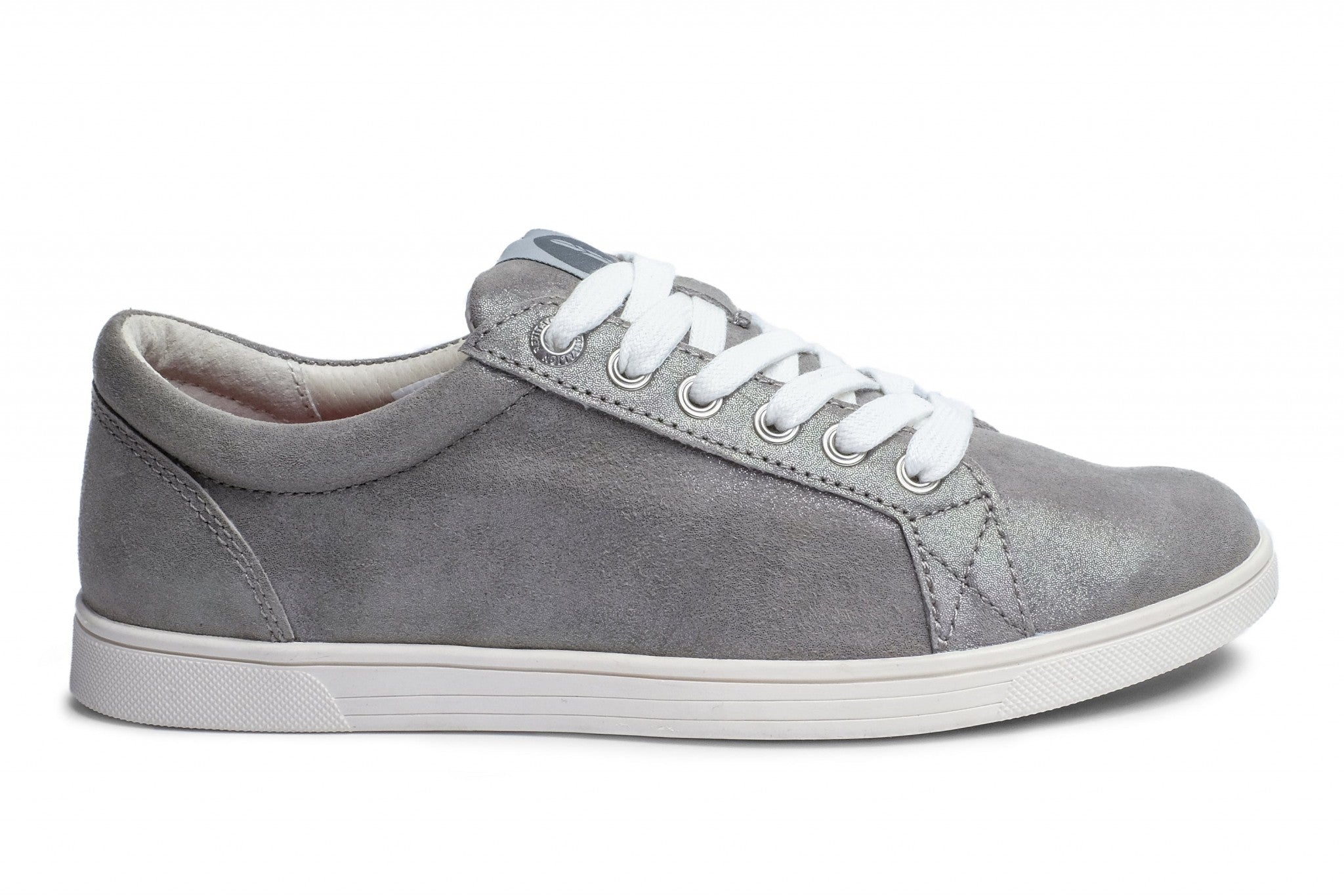 Revitalign Empire Leather Sneaker with Full Contact Comfort Women's Shoes - December Grey - Product View - 1