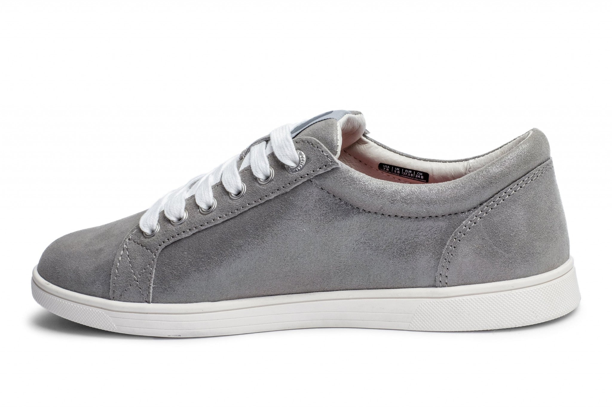 Revitalign Empire Leather Sneaker with Full Contact Comfort Women's Shoes - December Grey - Product View - 4