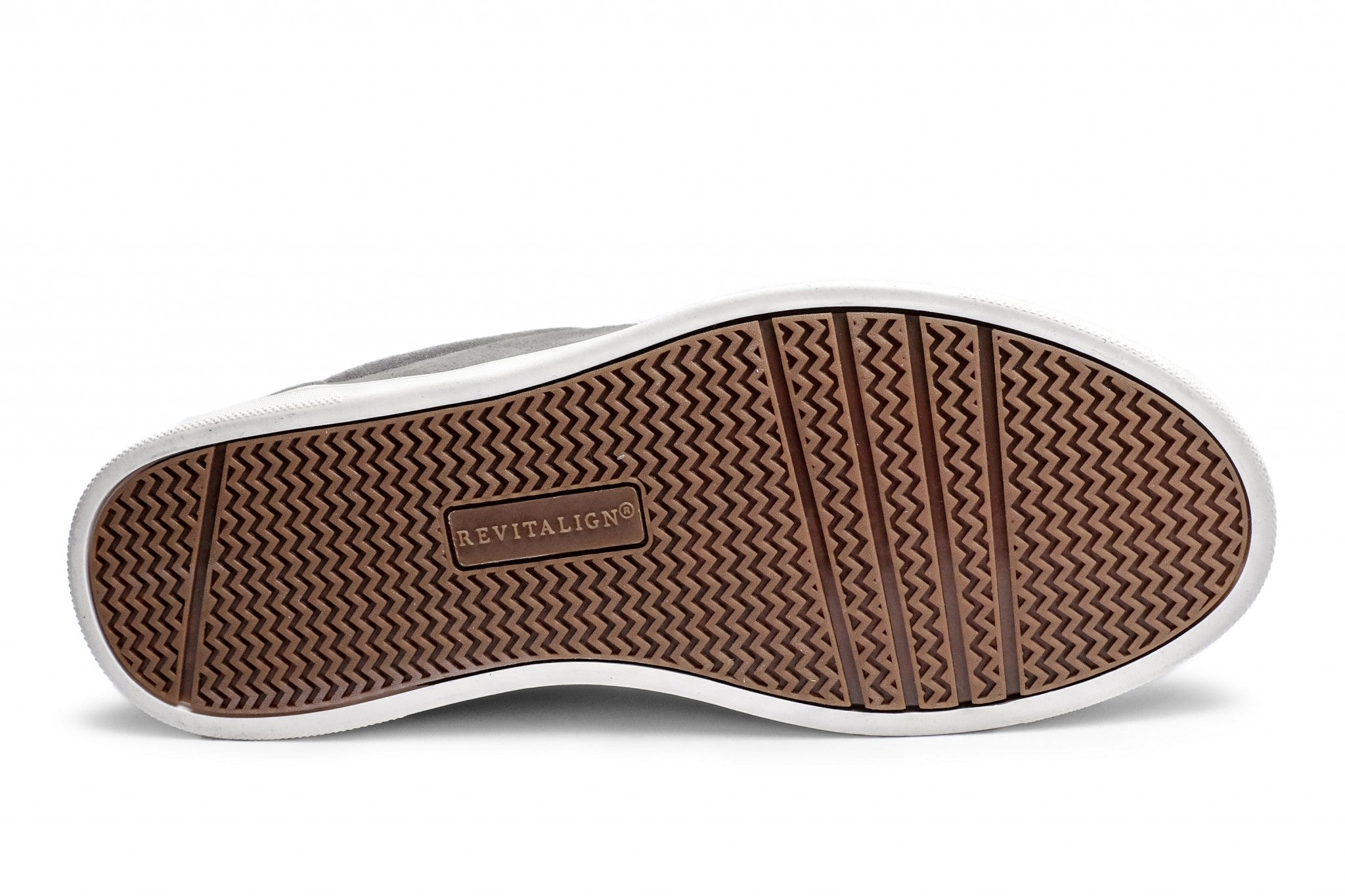 Revitalign Empire Leather Sneaker with Full Contact Comfort Women's Shoes - December Grey - Product View - 7