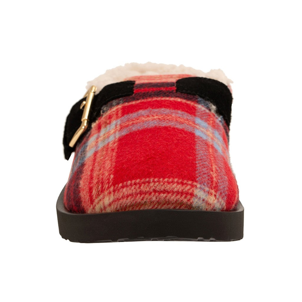 Revitalign Gift Women's Slippers - Plaid Red - Product View - 3