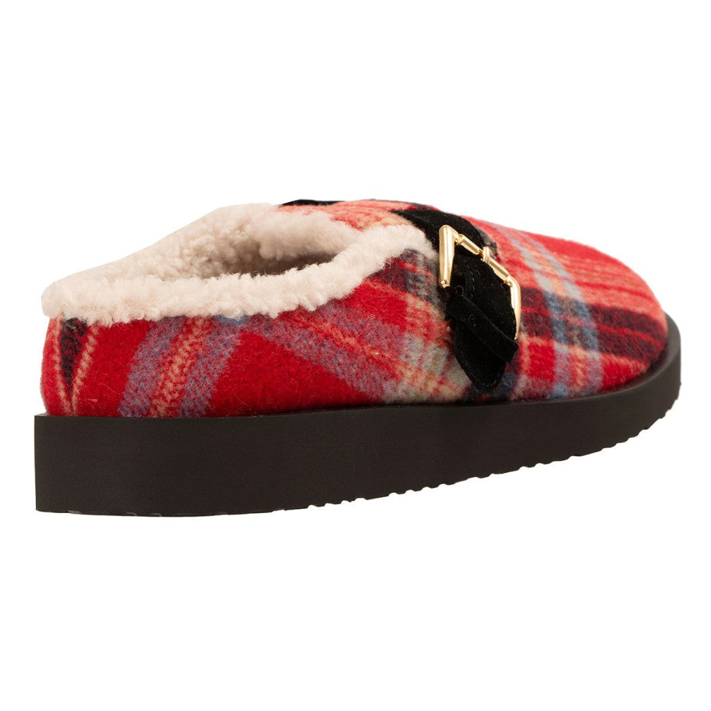Revitalign Gift Women's Slippers - Plaid Red - Product View - 4