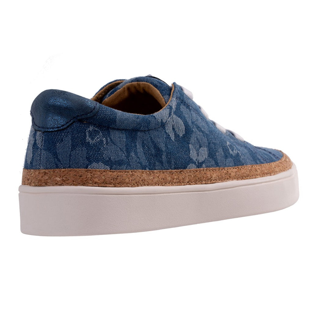 Revitalign Hermosa Orthotic Comfort Slip-On Women's Shoes - Denim Floral - Product View - 4