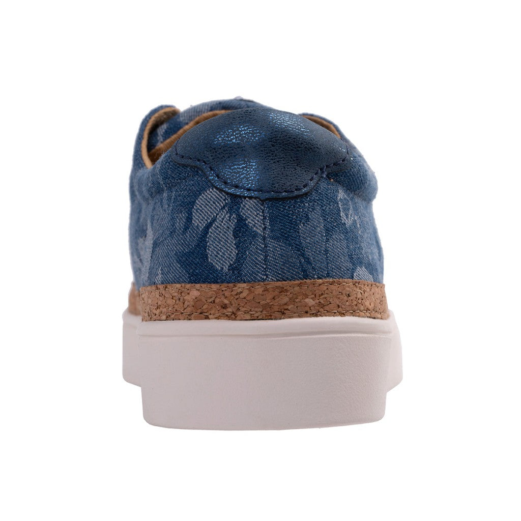 Revitalign Hermosa Orthotic Comfort Slip-On Women's Shoes - Denim Floral - Product View - 5