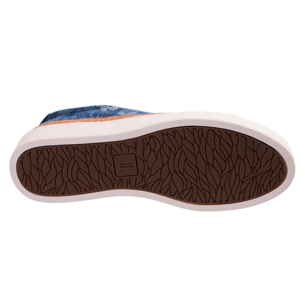 Revitalign Hermosa Orthotic Comfort Slip-On Women's Shoes - Denim Floral - Product View - 6