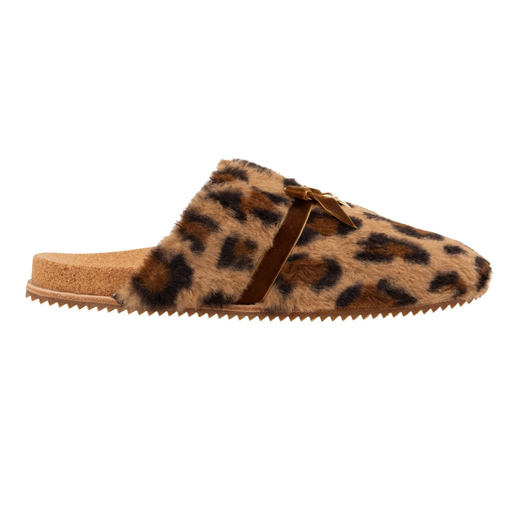 Revitalign Holly Heart Orthotic Comfort Women's Slippers - Leopard - Product View - 1