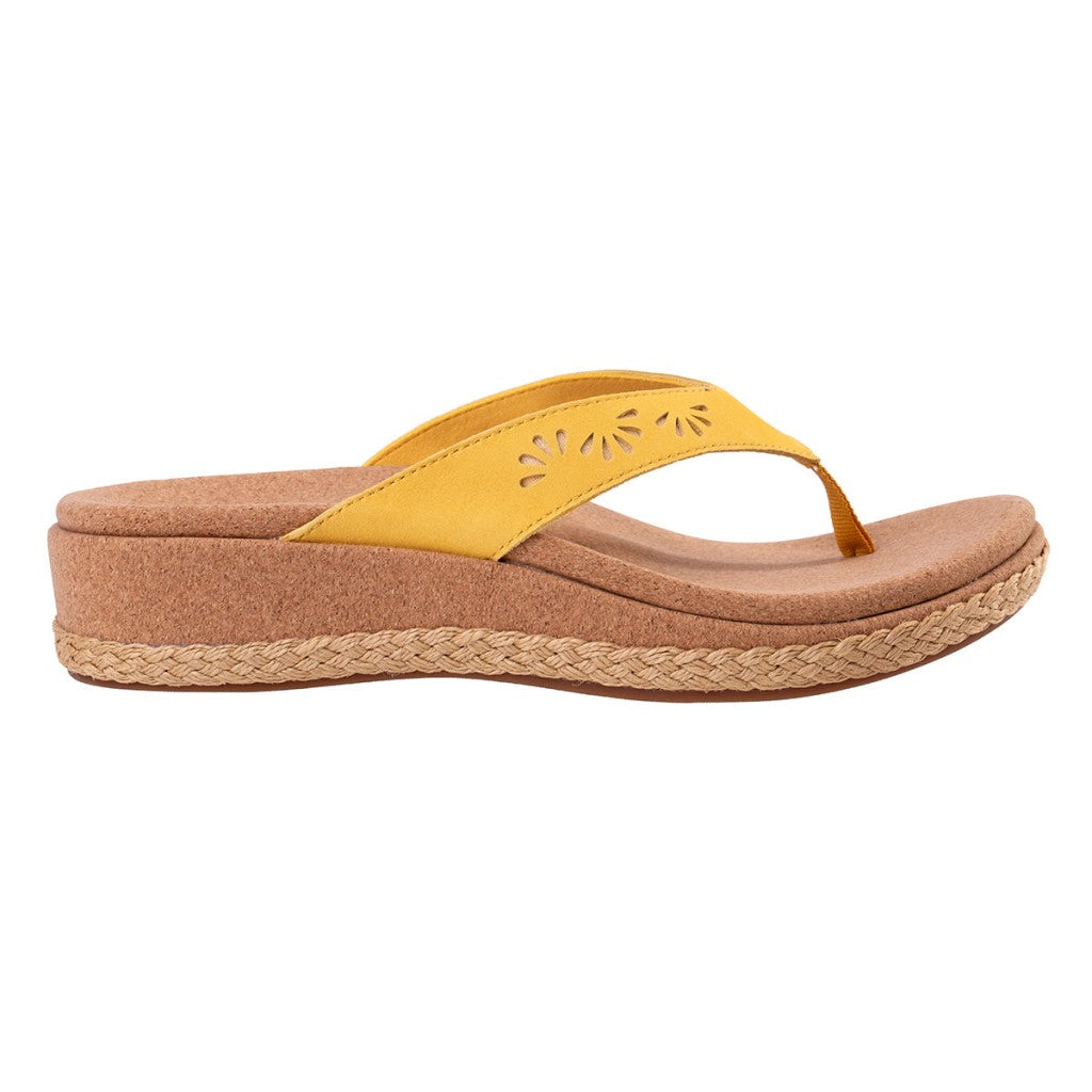 Revitalign Kate Wedge Supportive Women's Sandals - Yellow Orchre - Product View - 1