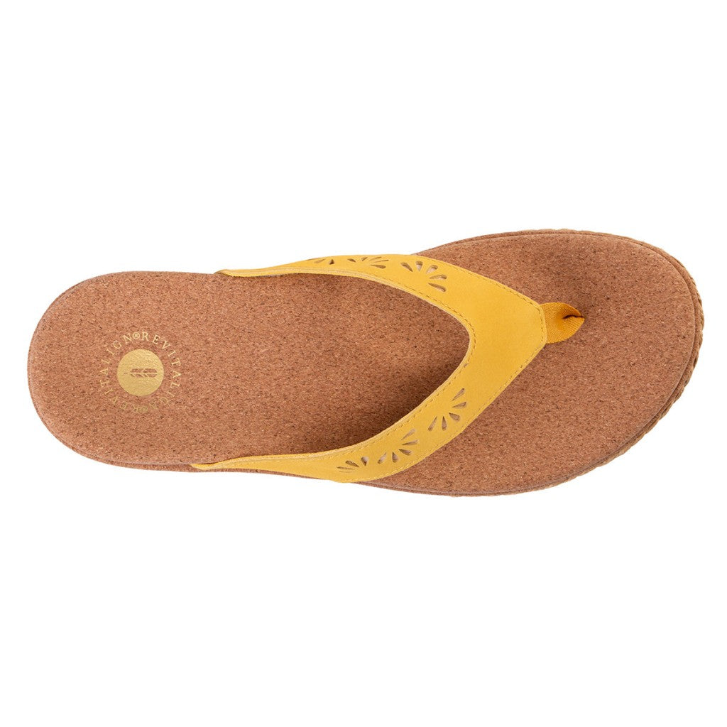 Revitalign Kate Wedge Supportive Women's Sandals - Yellow Orchre - Product View - 7