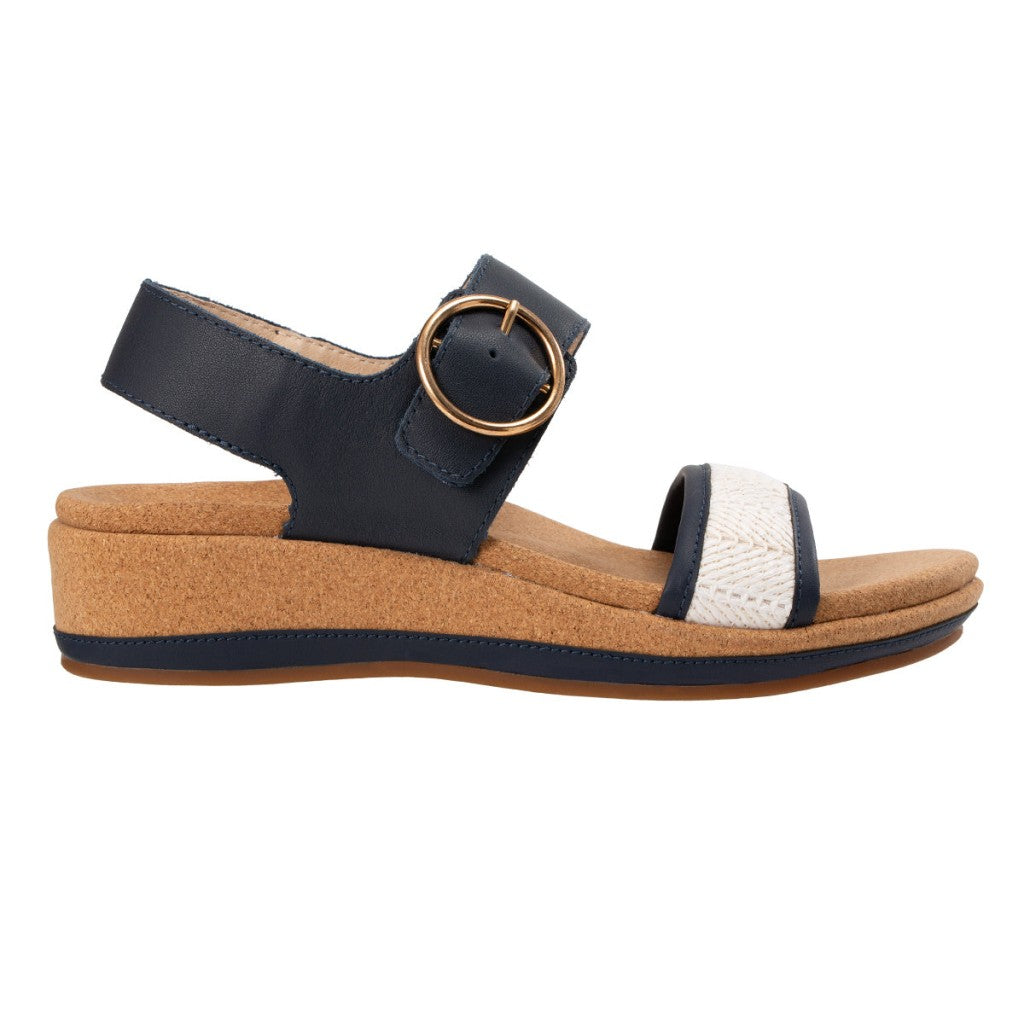 Revitalign Katherine Wedge Supportive Comfort Women's Sandals in Navy