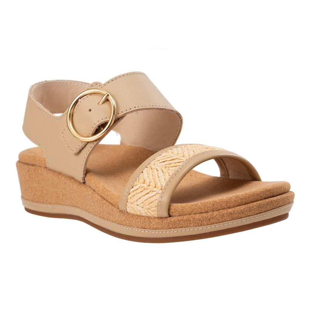 Revitalign Katherine Wedge Supportive Comfort Women's Sandals in Sesame