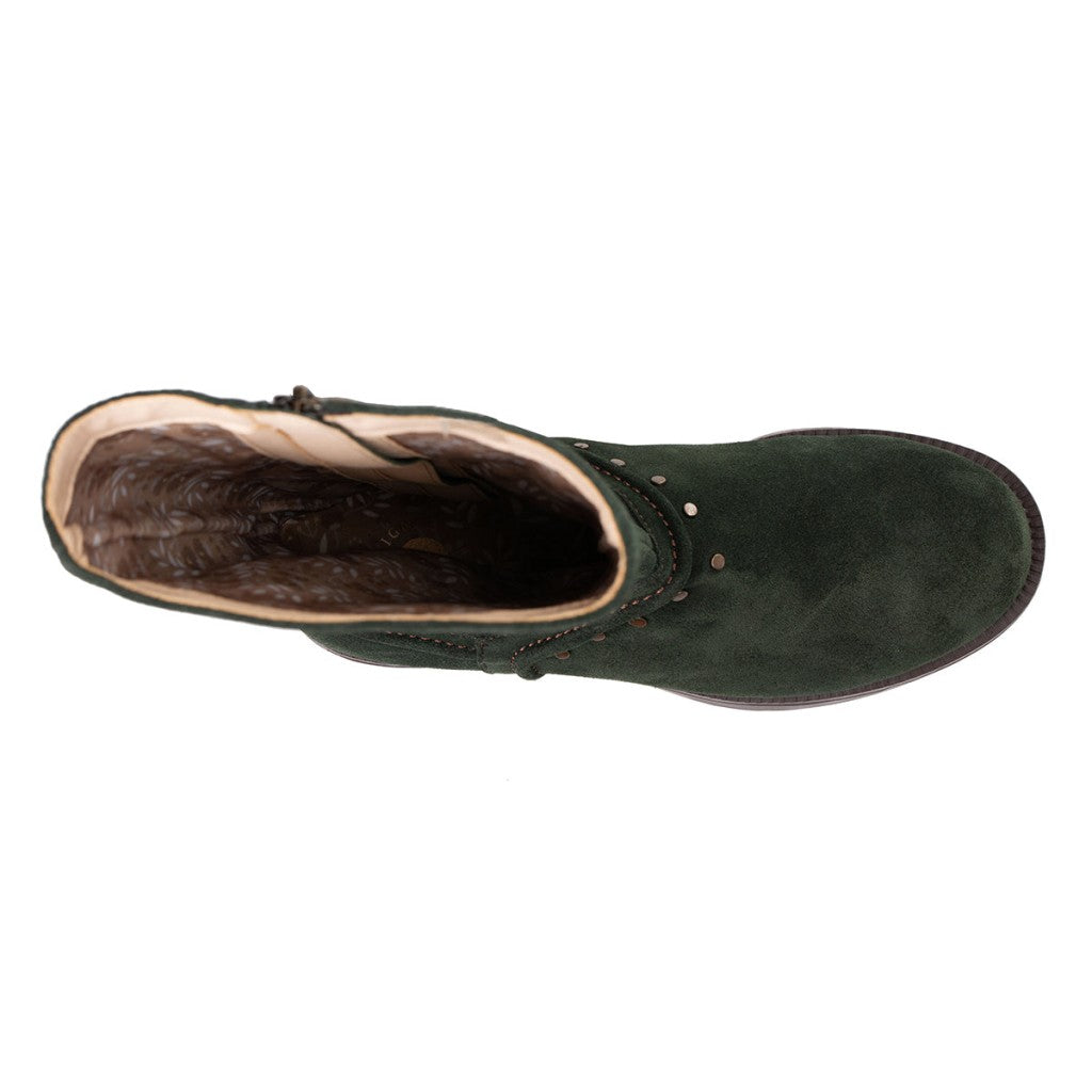 Revitalign Kennedy Rivet Orthotic Comfort Women's Boots - Forest Green - Product View - 7
