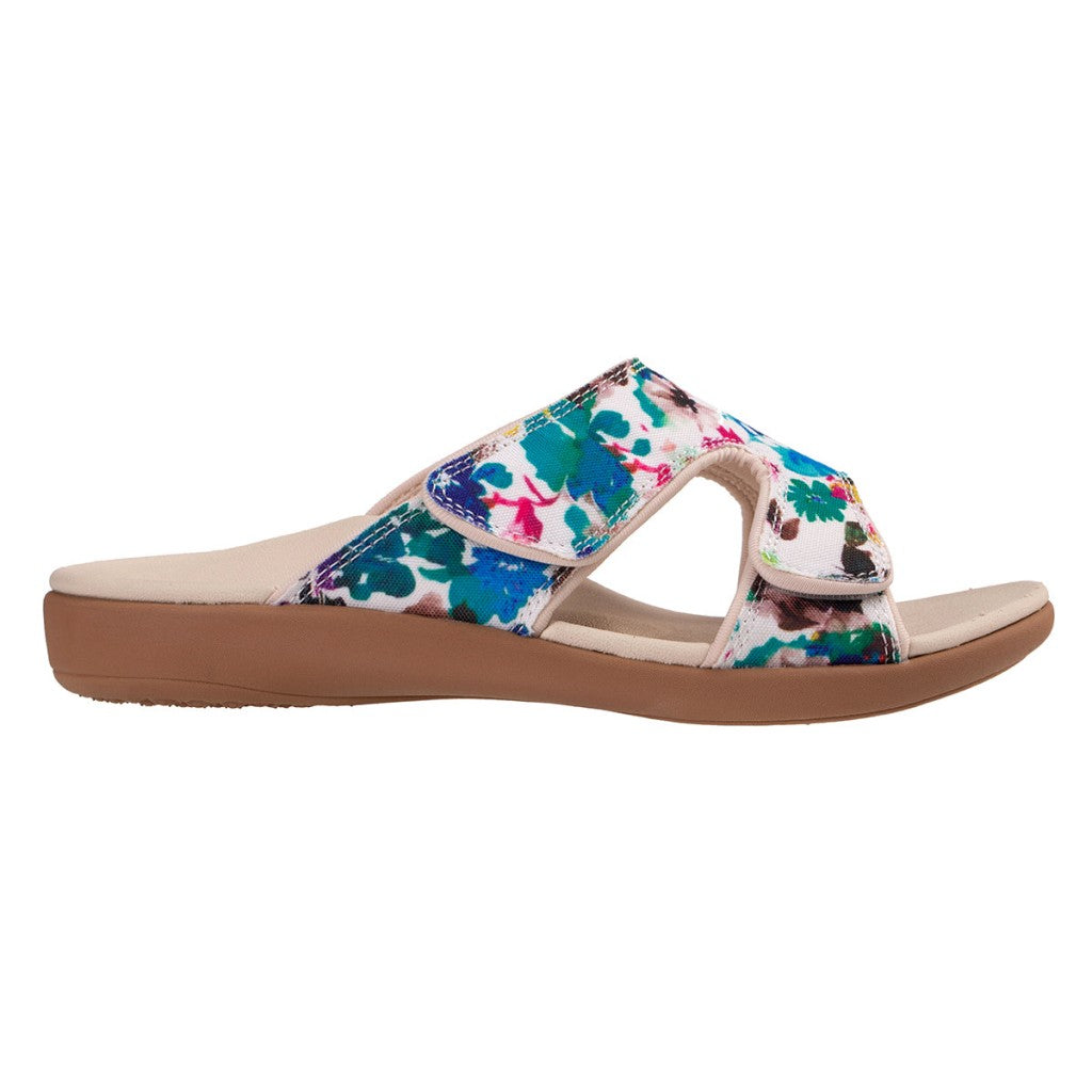 Revitalign Kholo Bouquet Women's Sandals - Sand Shell Floral - Product View - 1