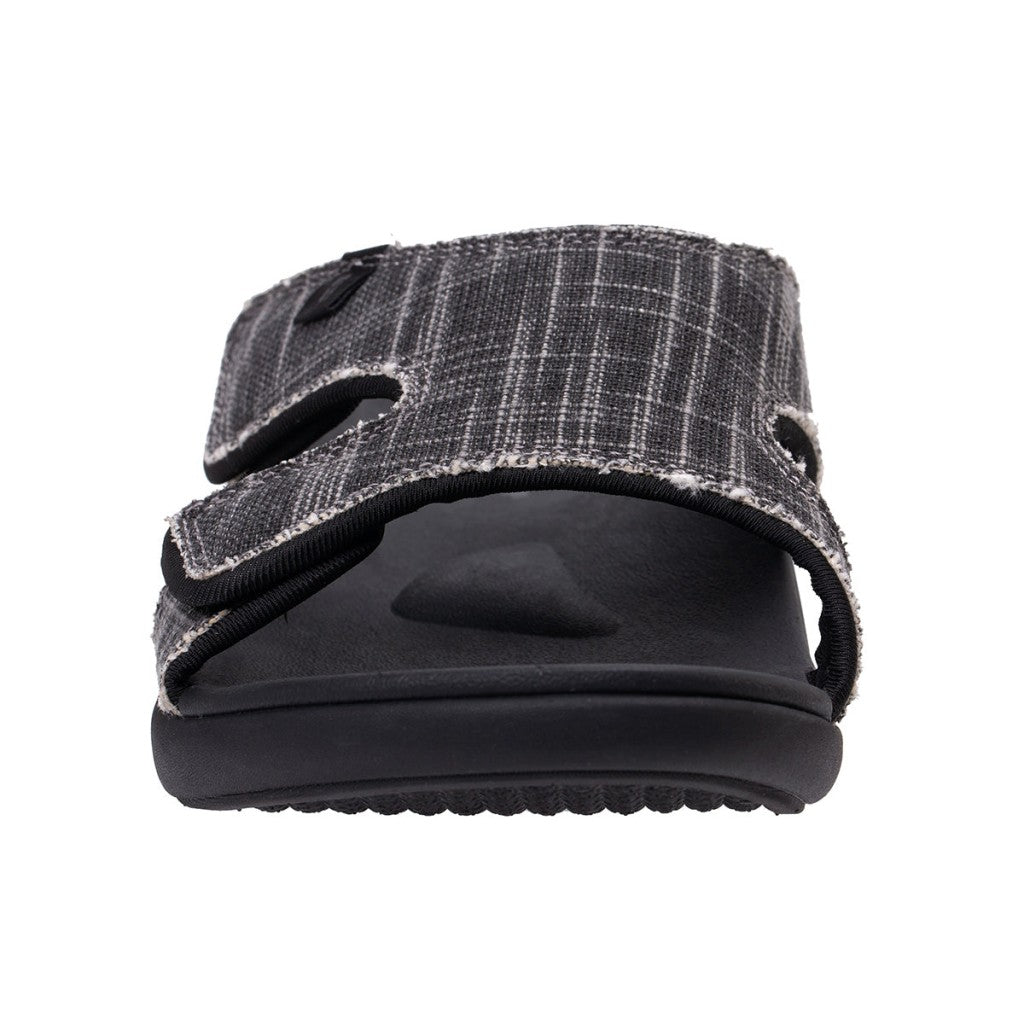 Revitalign Kholo Canvas Supportive Comfort Men's Sandals - Black - Product View - 3