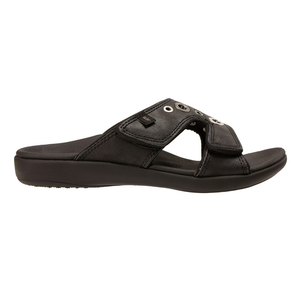 Revitalign Kholo Eyelet Supportive Orthotic Women's Sandals - Black - Product View - 1