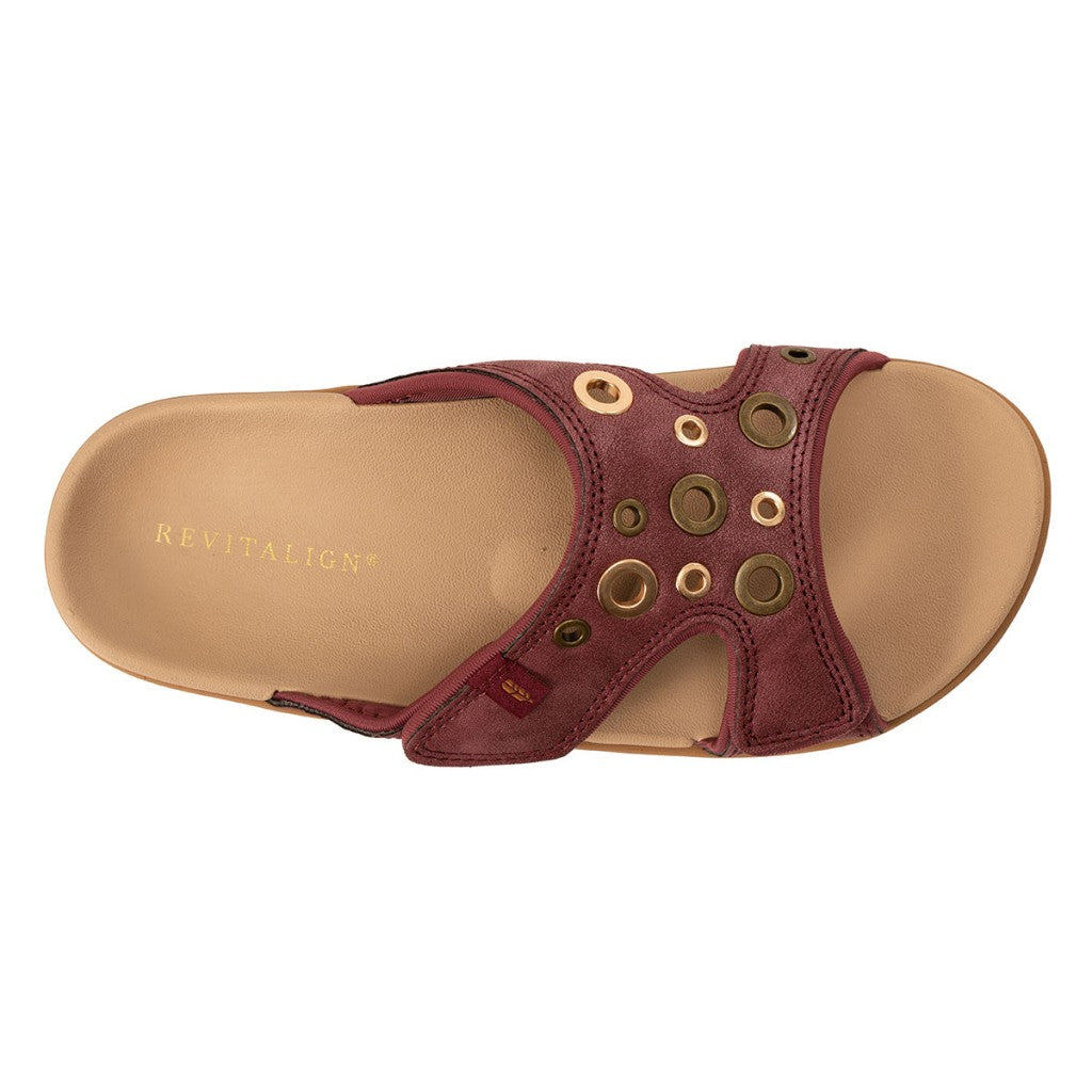 Revitalign Kholo Eyelet Supportive Orthotic Women's Sandals - Mulberry - Product View - 7