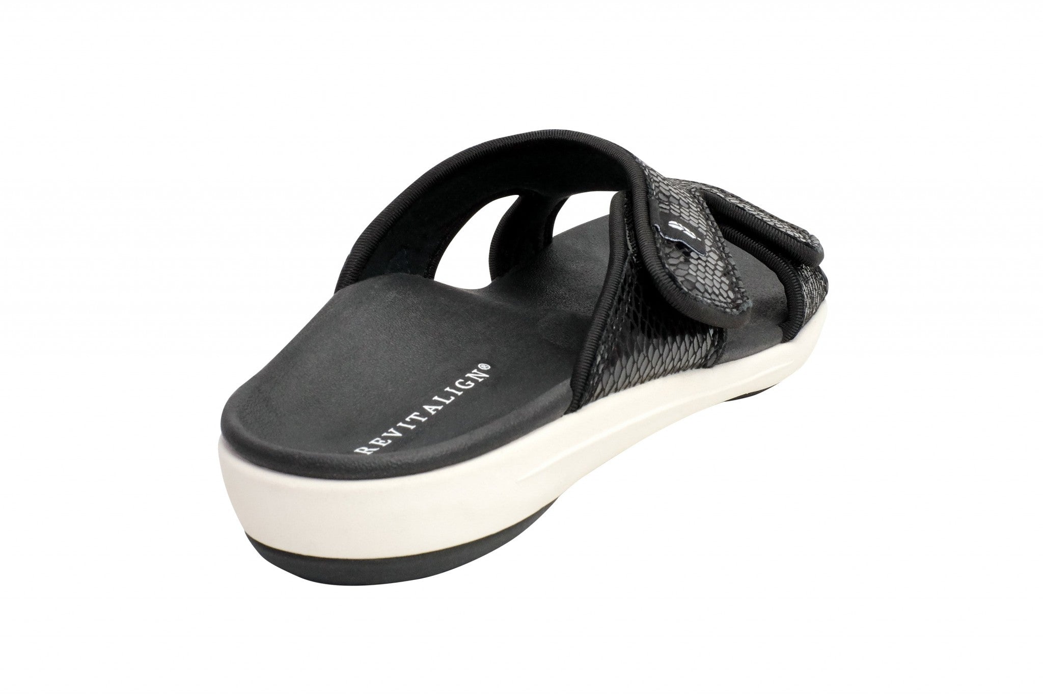 Revitalign Kholo Gecko Slide Women's Sandals - Black - Product View - 3