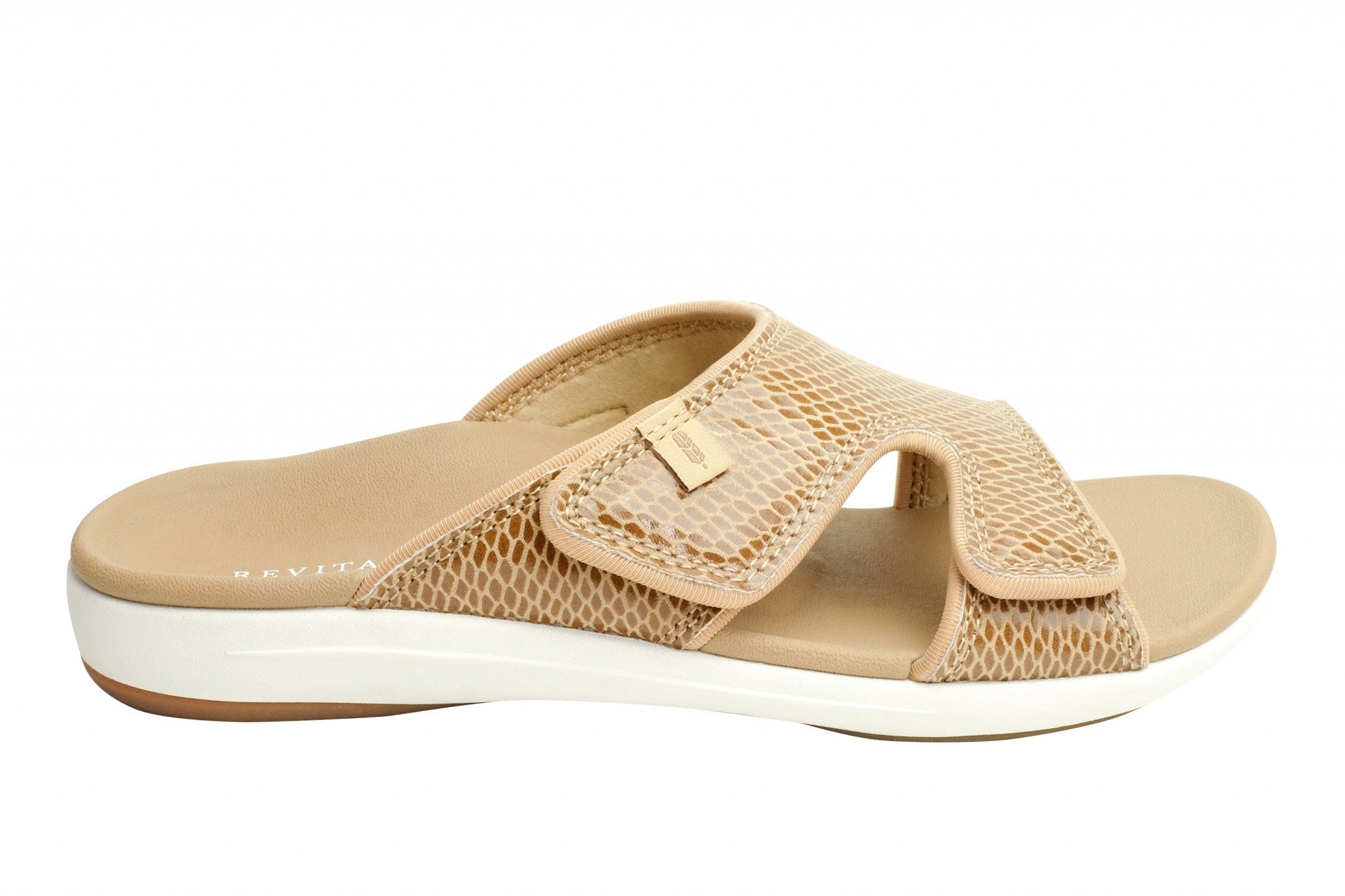 Revitalign Kholo Gecko Slide Women's Sandals - Tan - Product View - 1