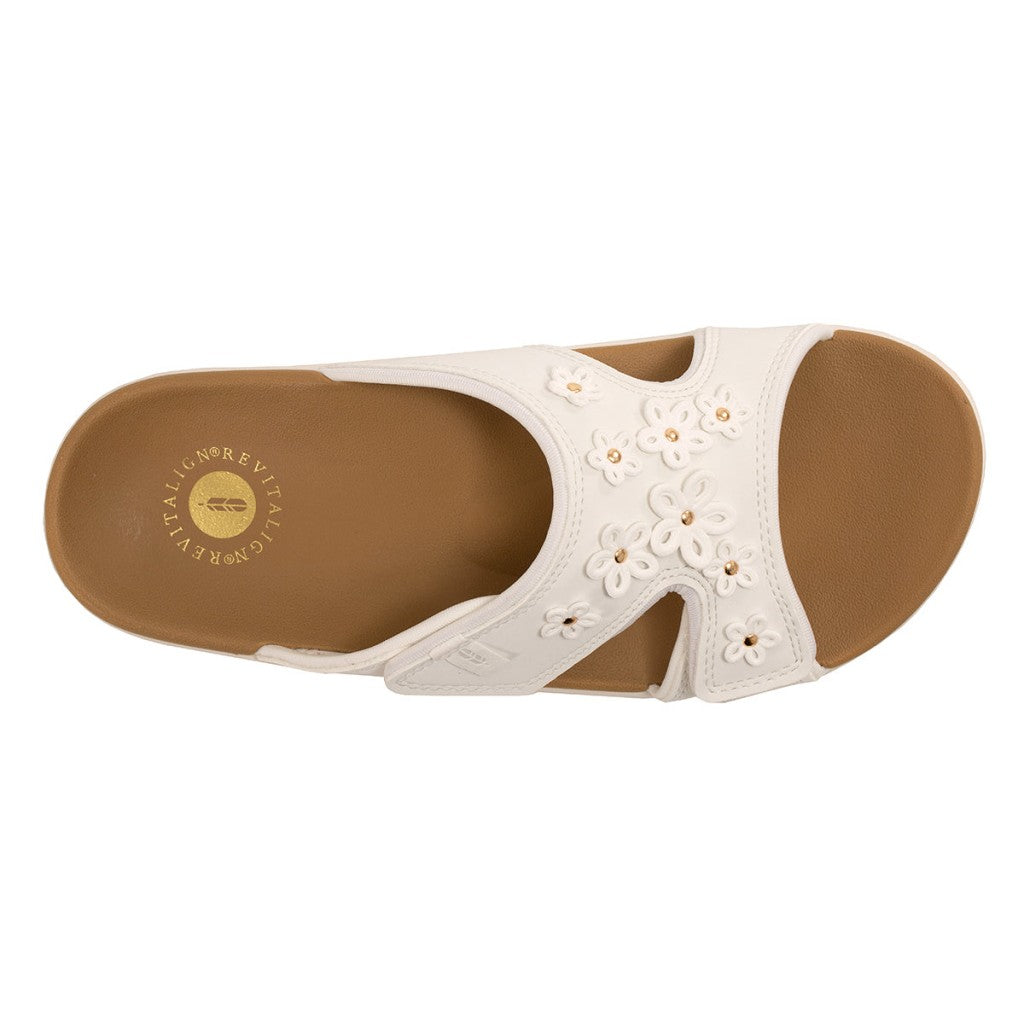 Revitalign Kholo Hampton Supportive Adjustable Orthotic Women's Sandals - White - Product View - 7