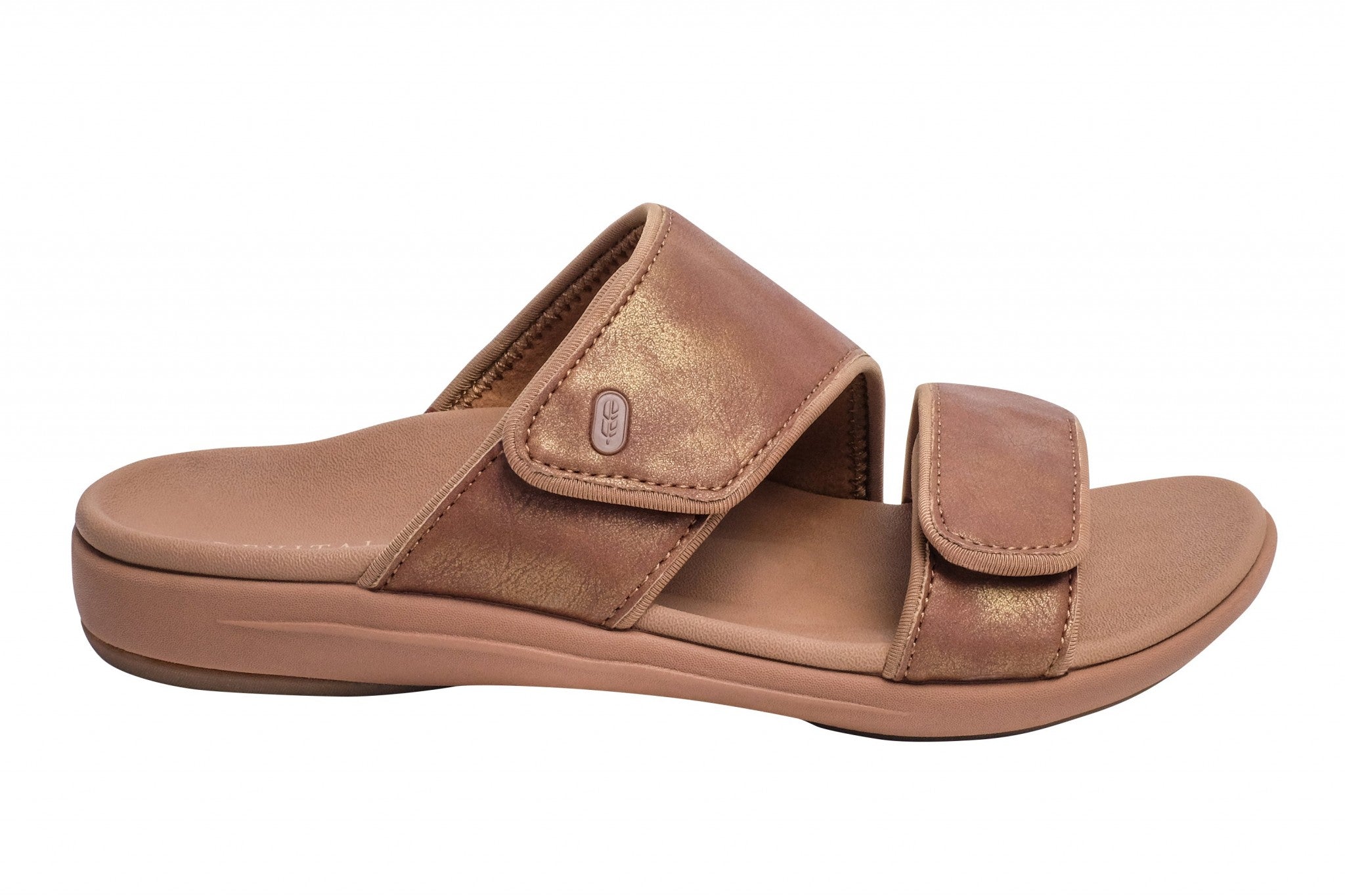 Revitalign Kholo Nuevo Metallic Orthotic Comfort Women's Sandals - Copper - Product View - 1