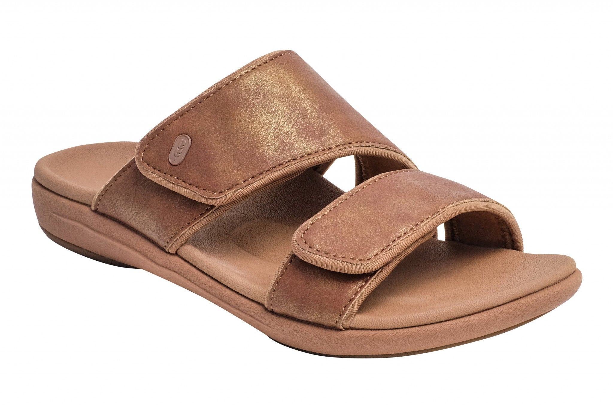 Revitalign Kholo Nuevo Metallic Orthotic Comfort Women's Sandals in Copper