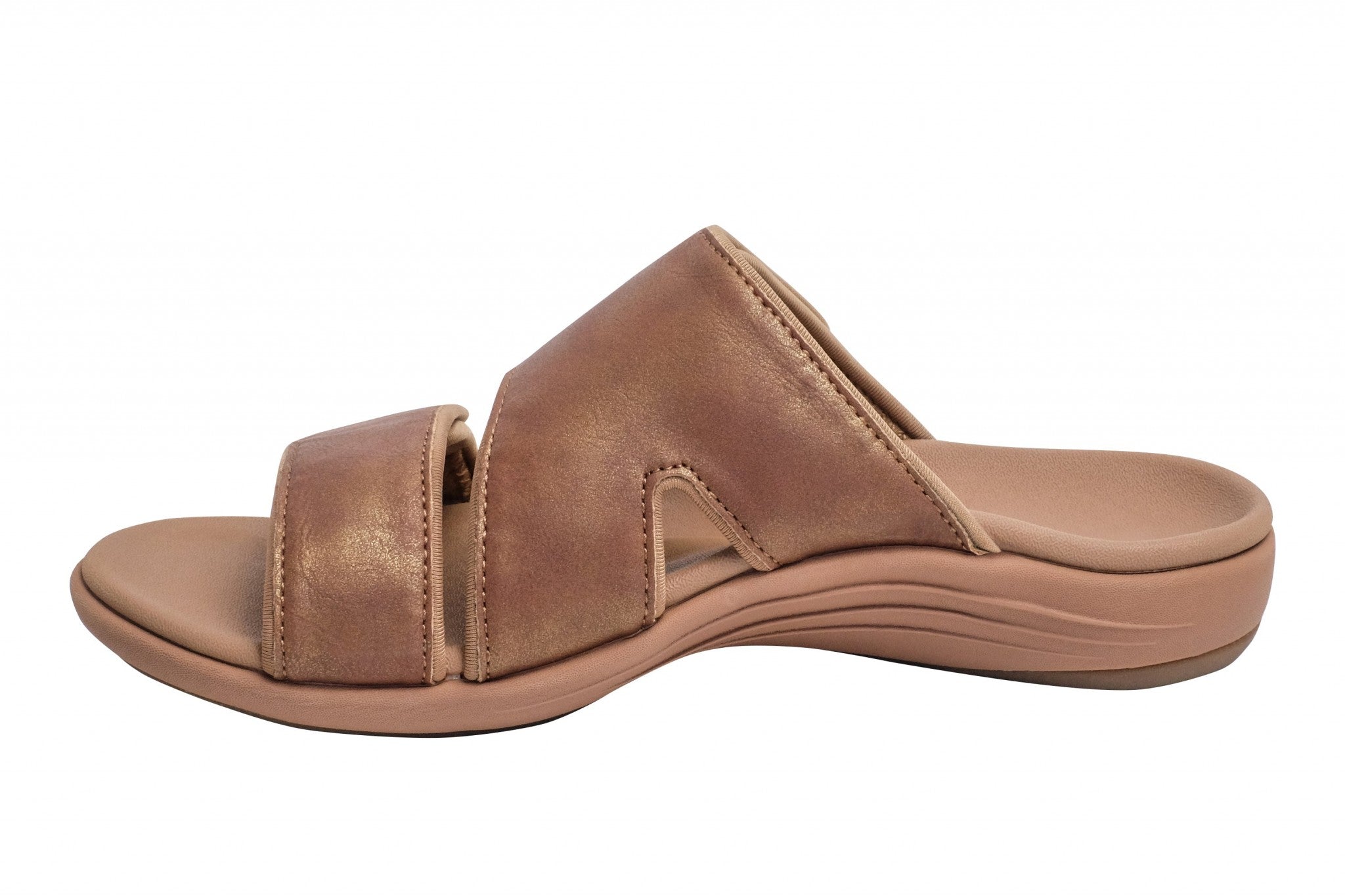 Revitalign Kholo Nuevo Metallic Orthotic Comfort Women's Sandals - Copper - Product View - 4