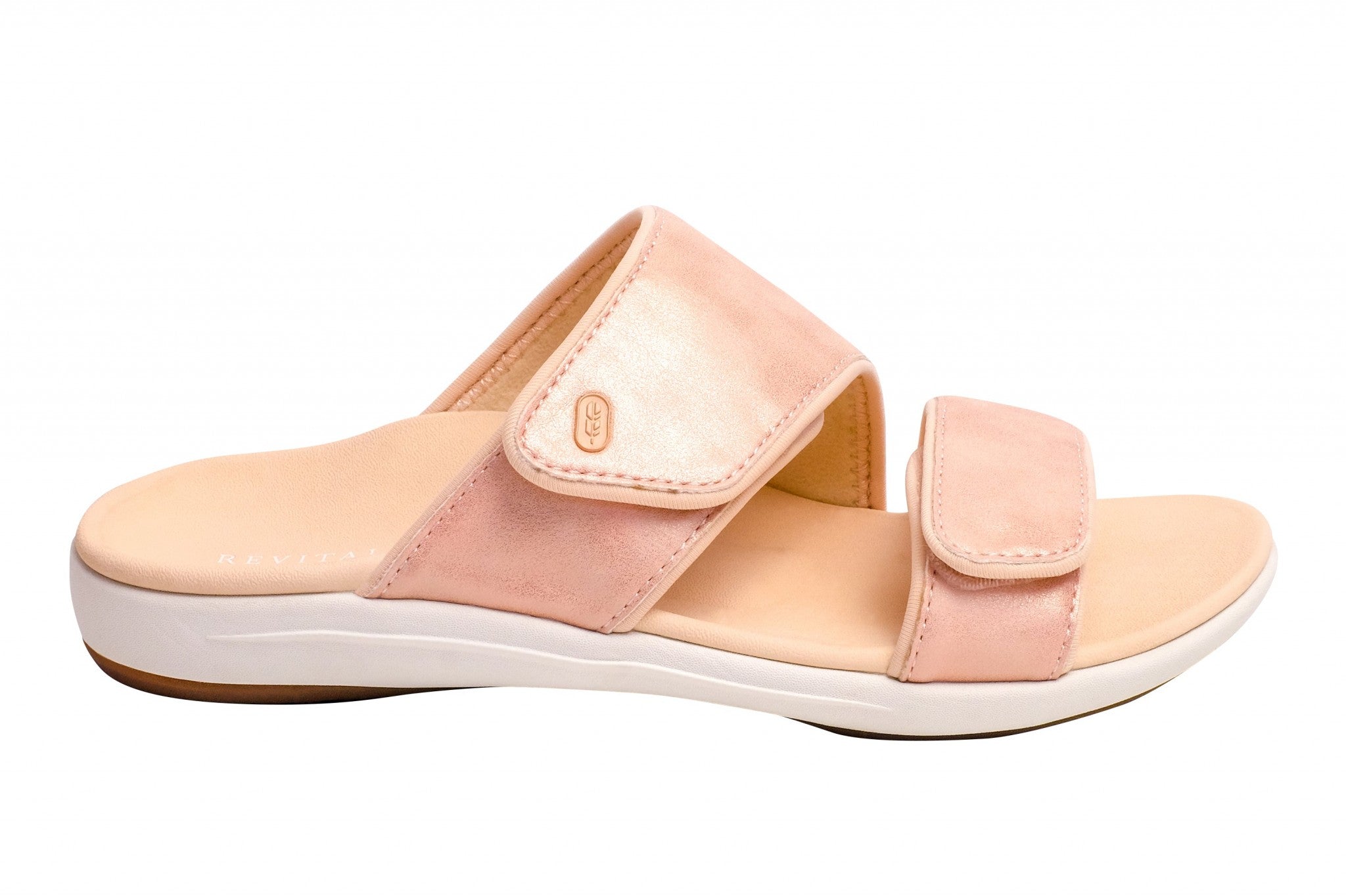 Revitalign Kholo Nuevo Metallic Orthotic Comfort Women's Sandals - Rose Gold - Product View - 1