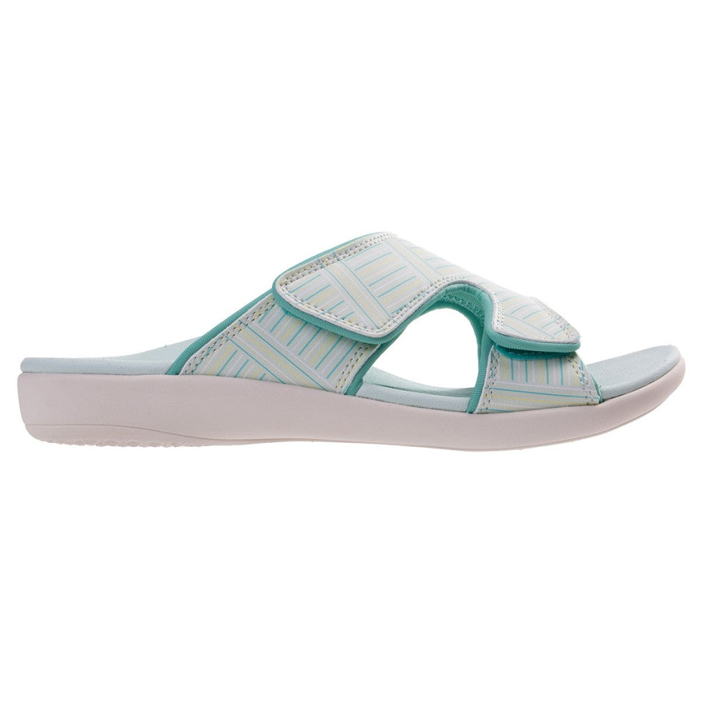 Revitalign Kholo Summer Stripe Supportive Orthotic Women's Sandals - Turquoise - Product View - 1