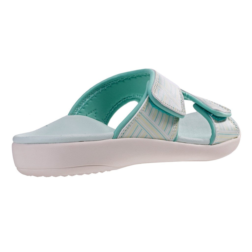 Revitalign Kholo Summer Stripe Supportive Orthotic Women's Sandals - Turquoise - Product View - 4