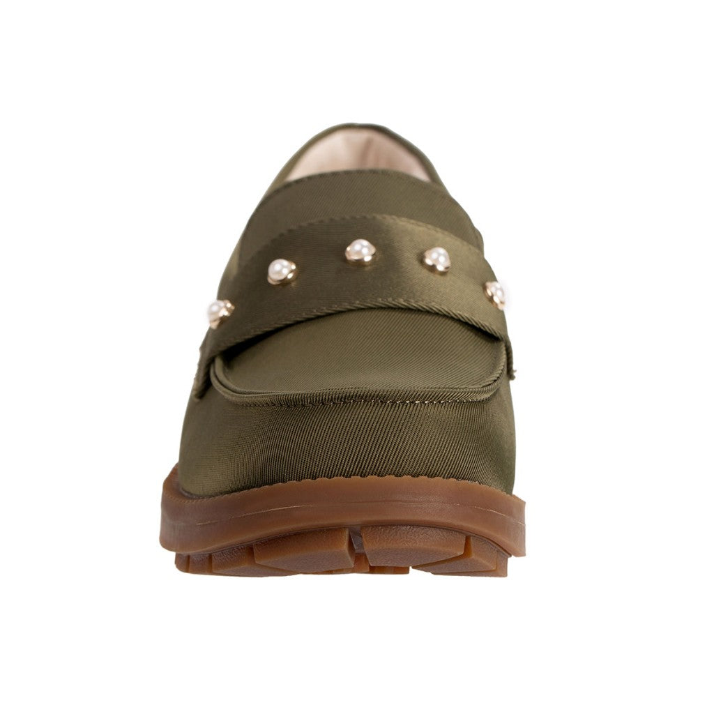 Revitalign Laurel Pearl Loafer Women's Shoes - Olive - Product View - 3