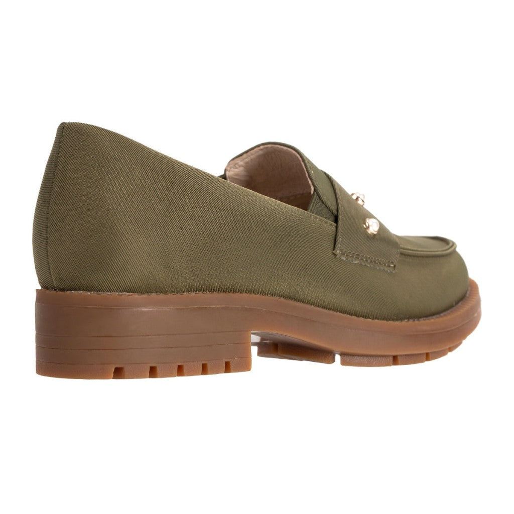 Revitalign Laurel Pearl Loafer Women's Shoes - Olive - Product View - 4