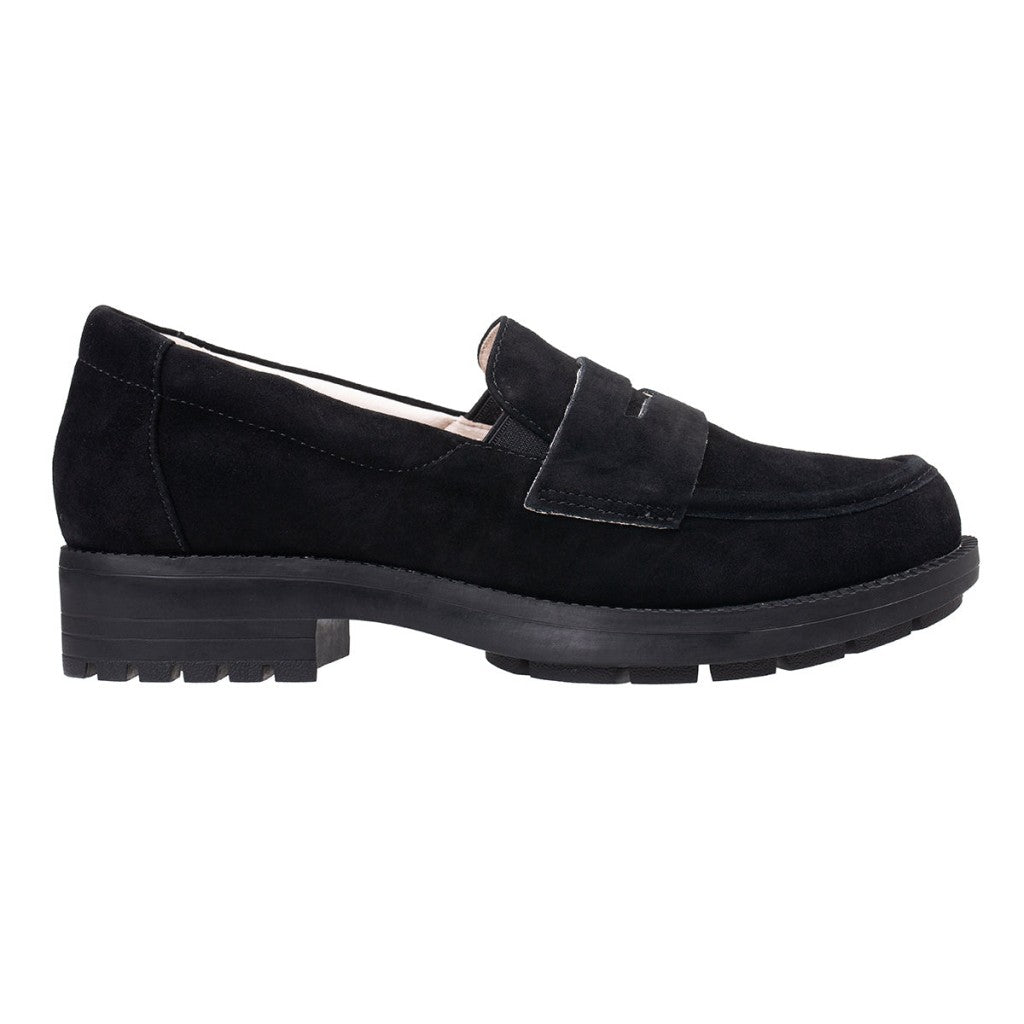 Revitalign Laurel Penny Loafer Women's Shoes - Black - Product View - 1