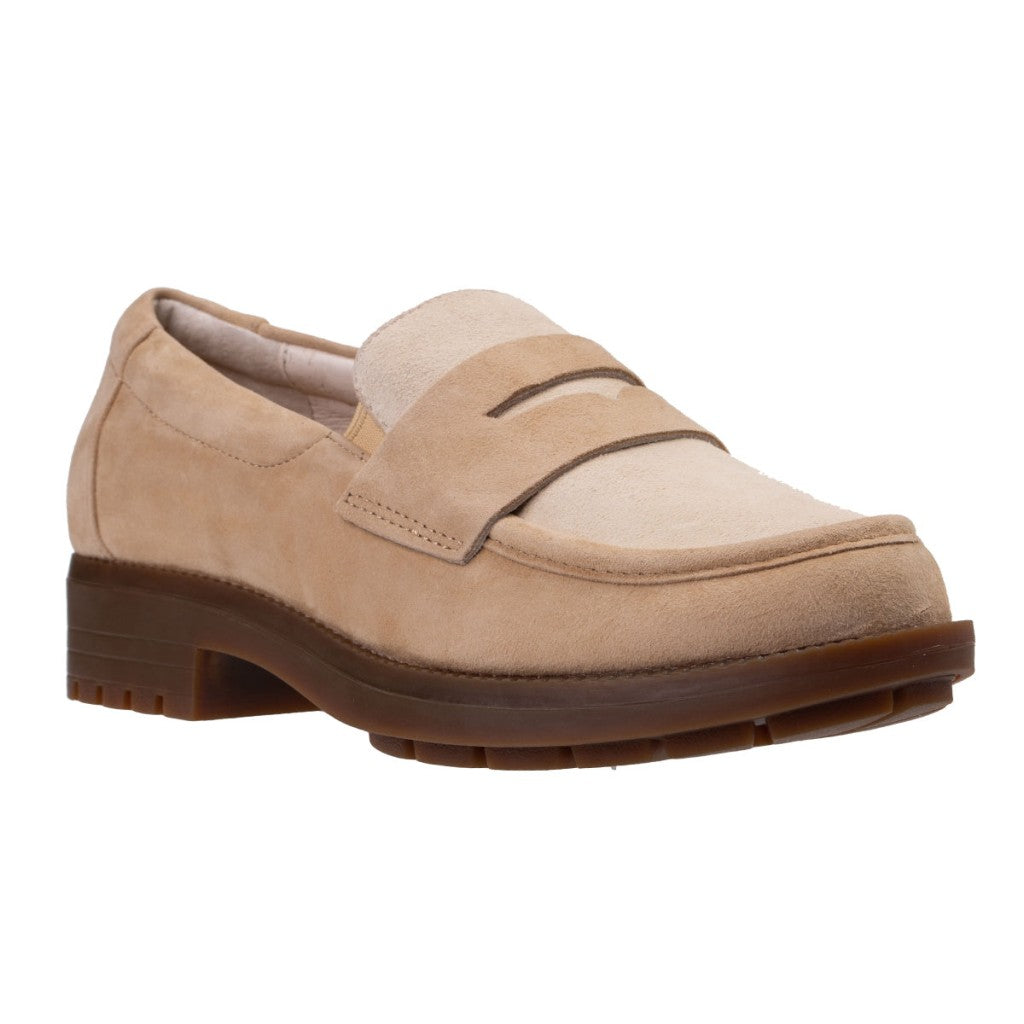 Revitalign Laurel Penny Loafer Women's Shoes - Tan - Product View - 2
