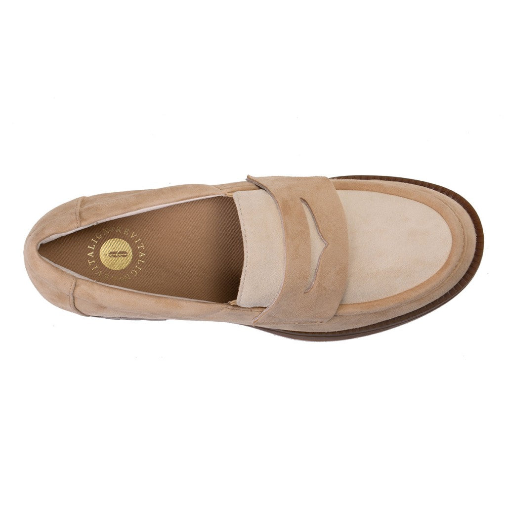 Revitalign Laurel Penny Loafer Women's Shoes - Tan - Product View - 7