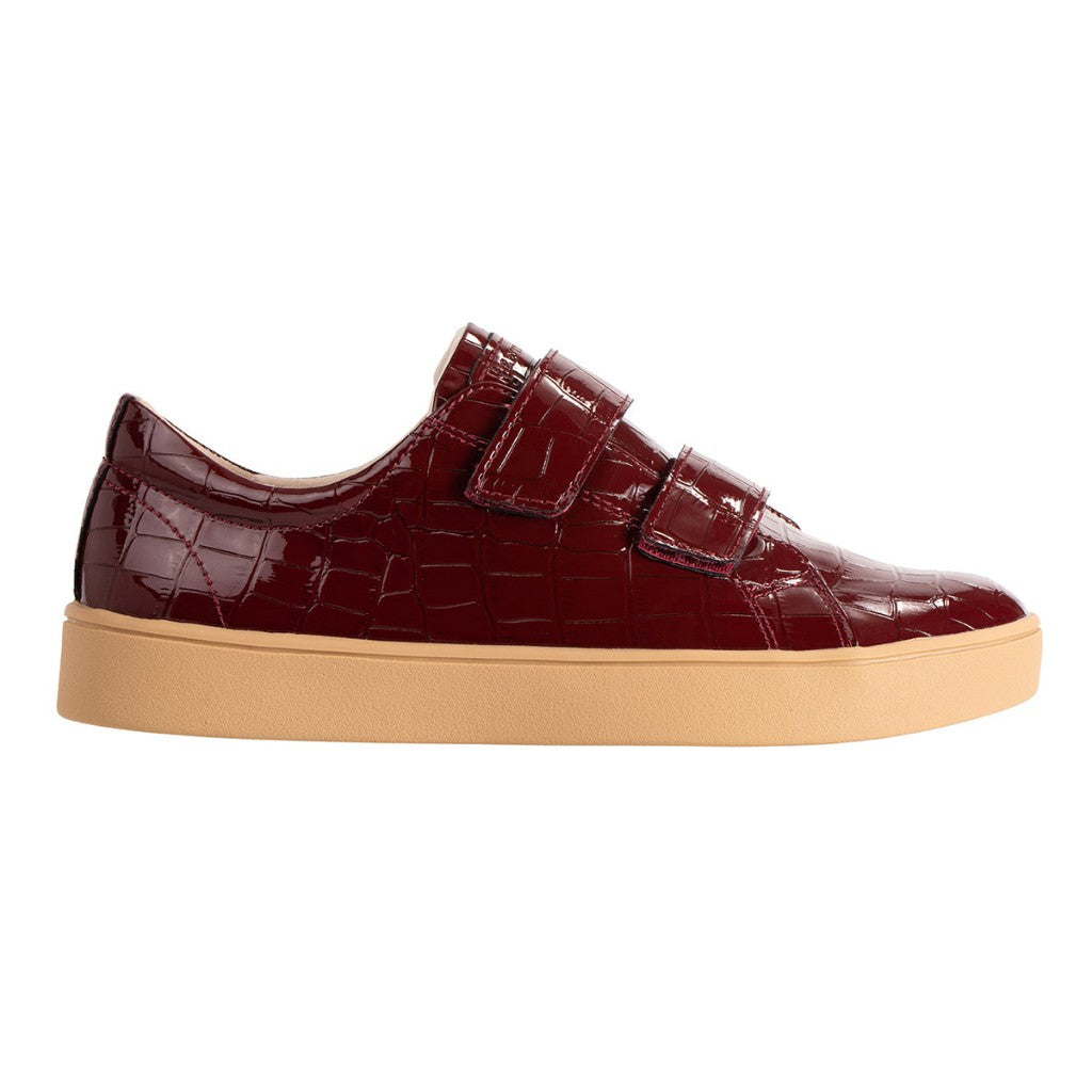 Revitalign Malibu Bella Patent Croco Women's Shoes - Burgundy Croco - Product View - 1