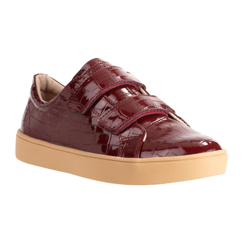 Revitalign Malibu Bella Patent Croco Women's Shoes - Burgundy Croco - Product View - 2