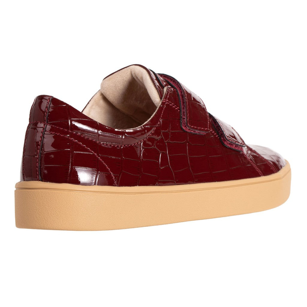 Revitalign Malibu Bella Patent Croco Women's Shoes - Burgundy Croco - Product View - 4