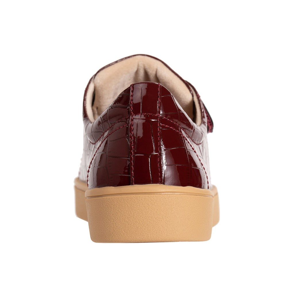 Revitalign Malibu Bella Patent Croco Women's Shoes - Burgundy Croco - Product View - 5