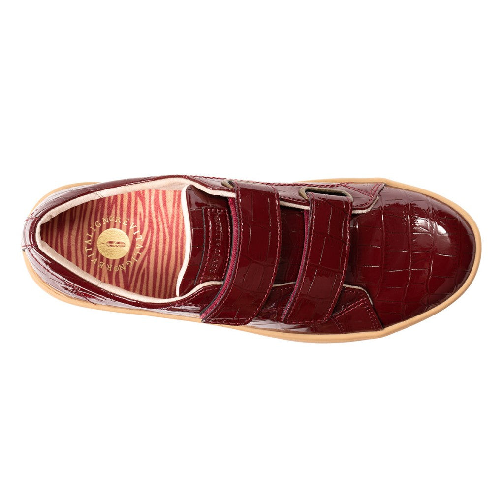 Revitalign Malibu Bella Patent Croco Women's Shoes - Burgundy Croco - Product View - 7