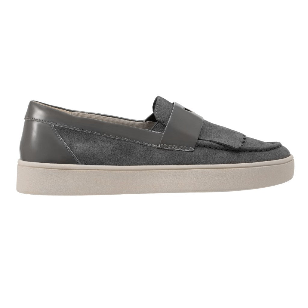 Revitalign Malibu Kiltie Supportive Slip-On Women's Shoes - Metallic Pewter - Product View - 1