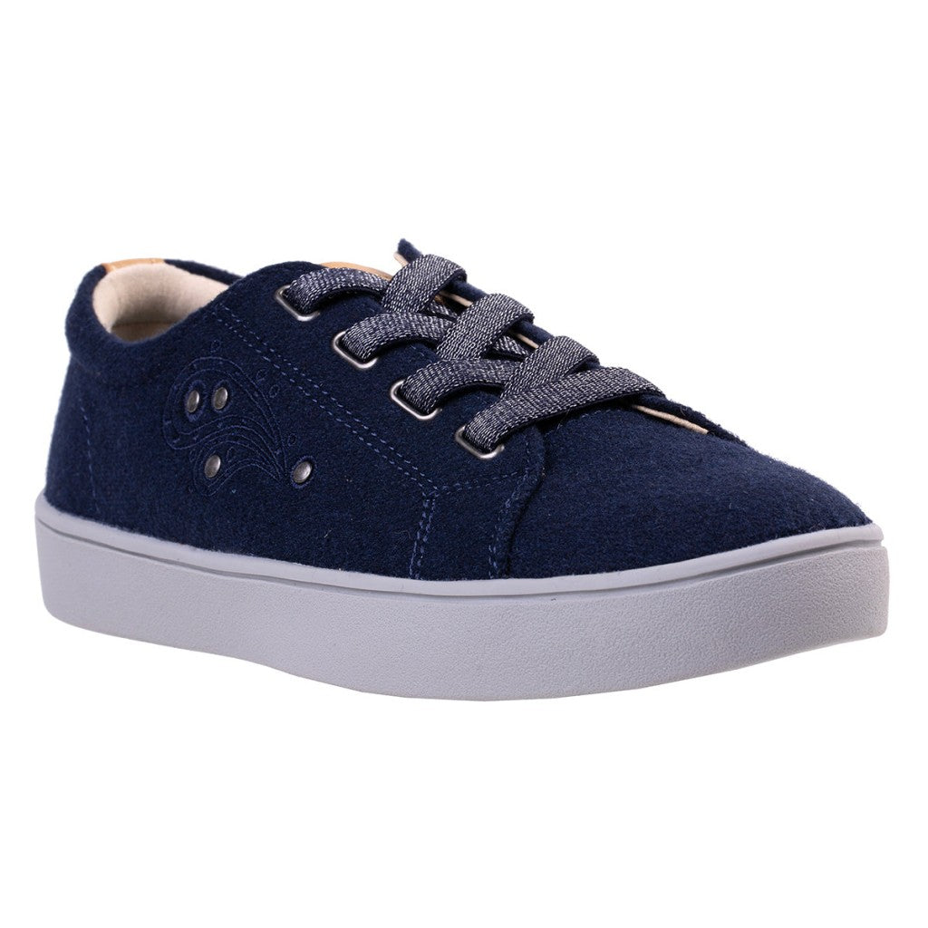 Revitalign Malibu Sparkle Orthotic Comfort Women's Shoes - Peacoat - Product View - 2