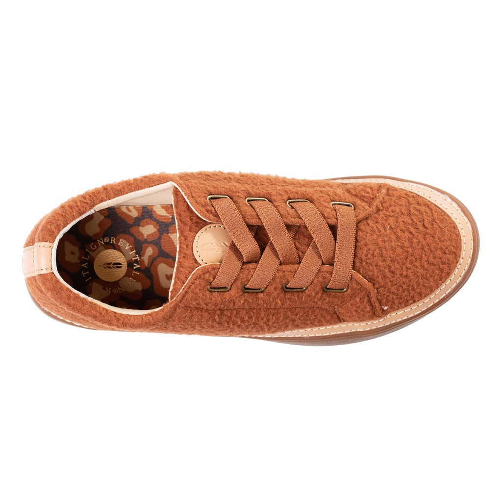 Revitalign Malibu Teddy Orthotic Comfort Women's Shoes - Leather Brown - Product View - 7
