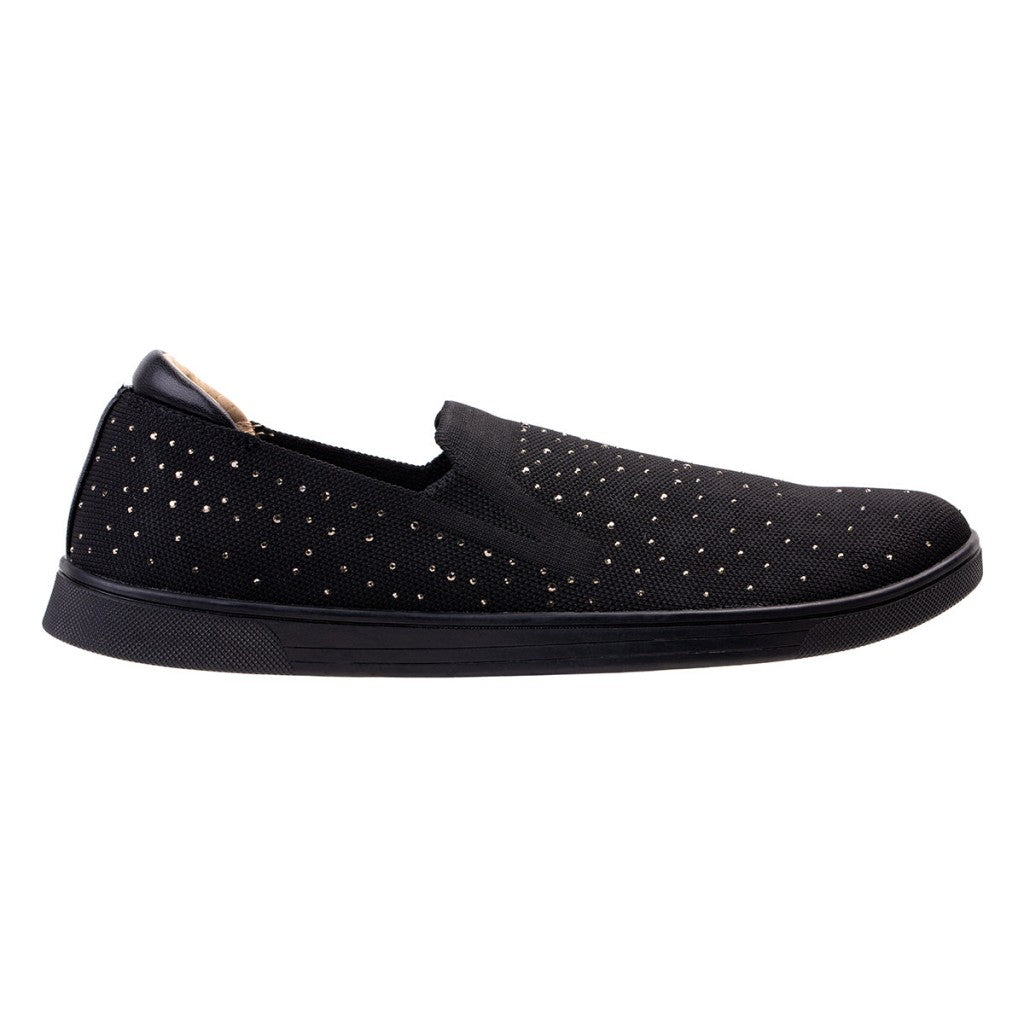 Revitalign Mariner Holiday Women's Slip-On Shoes - Black - Product View - 1