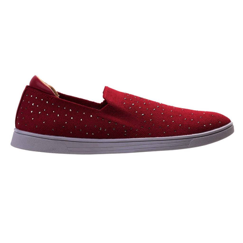 Revitalign Mariner Holiday Women's Slip-On Shoes - Rumba Red - Product View - 1