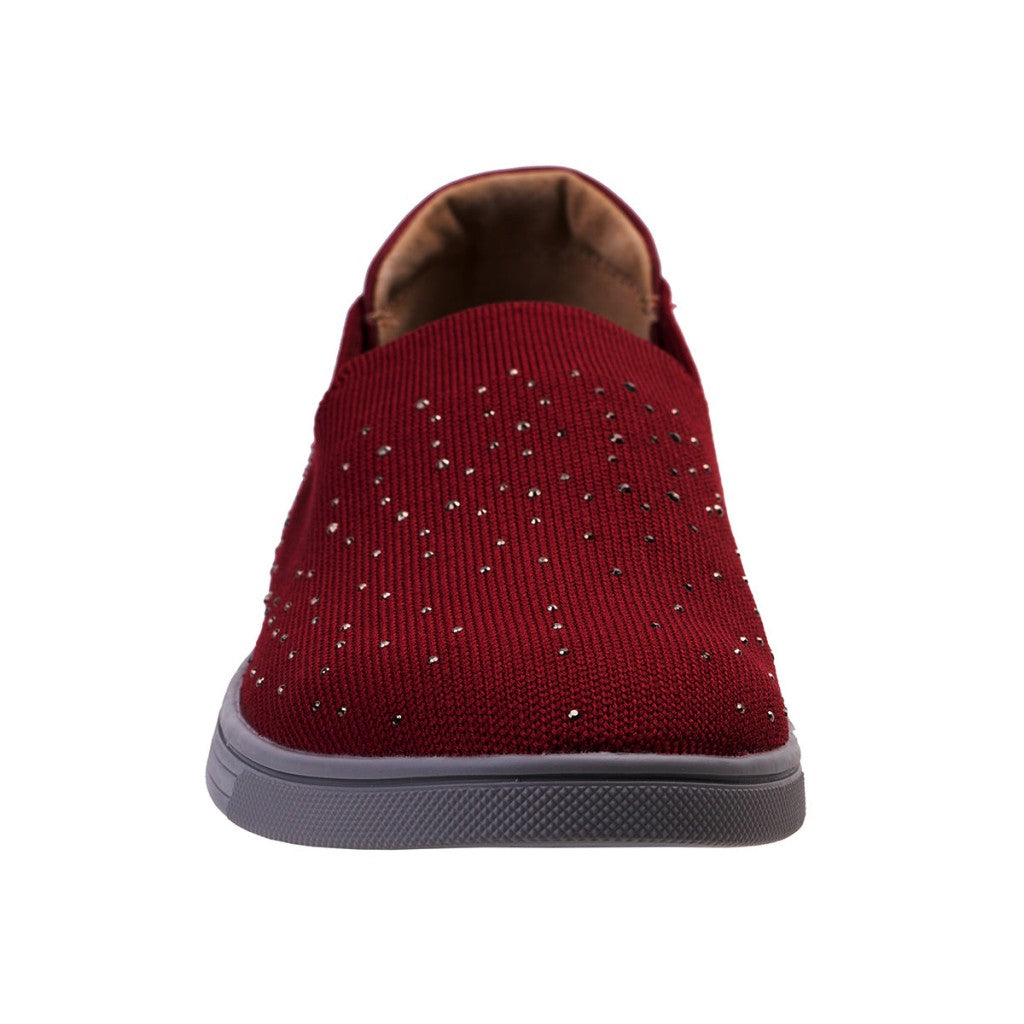 Revitalign Mariner Holiday Women's Slip-On Shoes - Rumba Red - Product View - 3