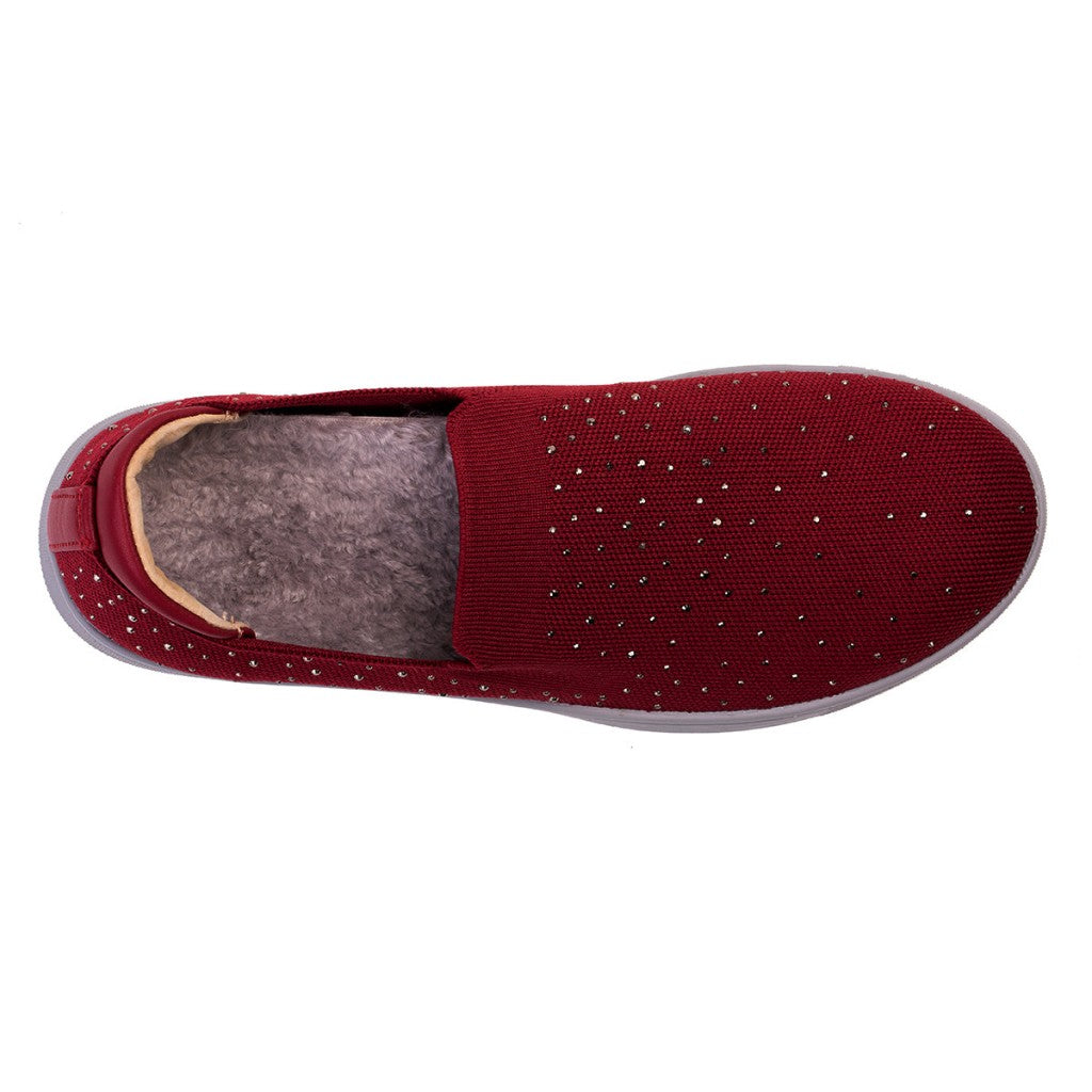 Revitalign Mariner Holiday Women's Slip-On Shoes - Rumba Red - Product View - 7