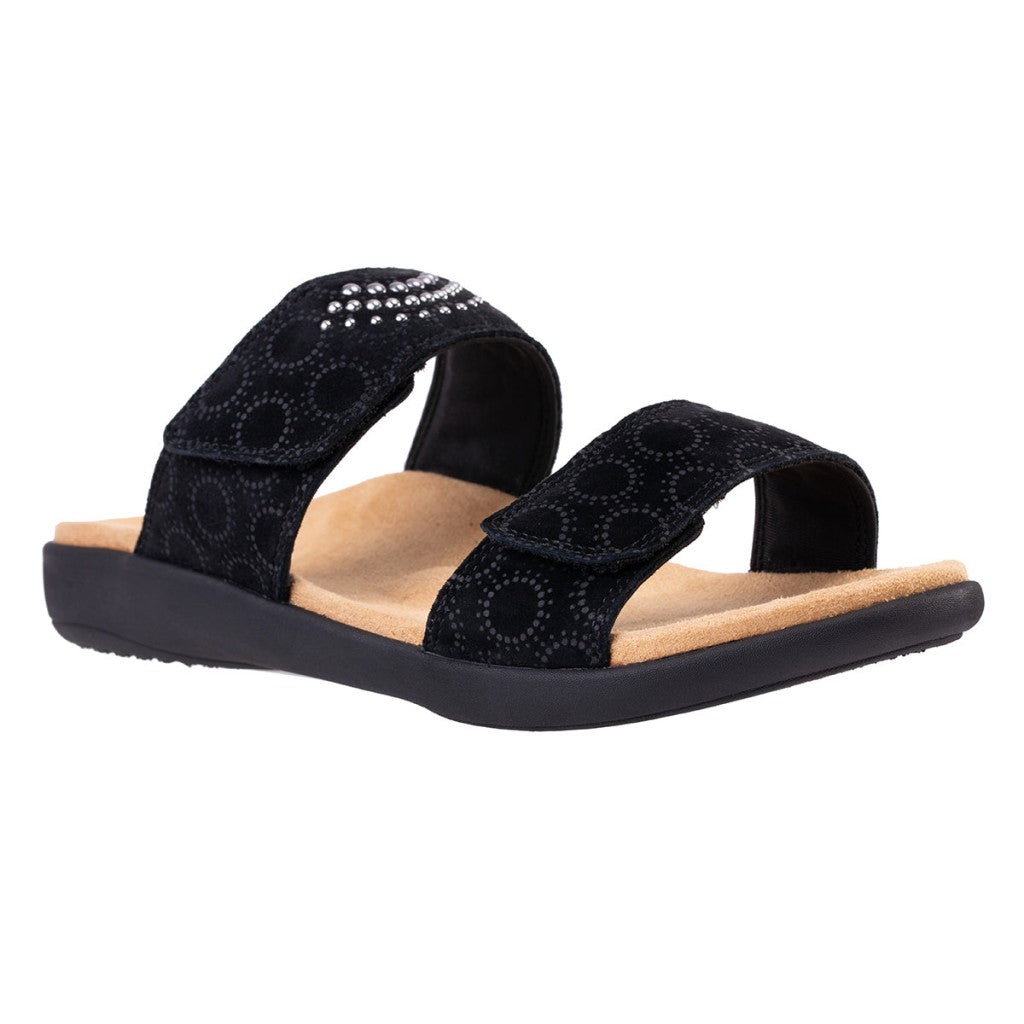 Revitalign Mirage Supportive Memory Foam Women's Sandals in Black