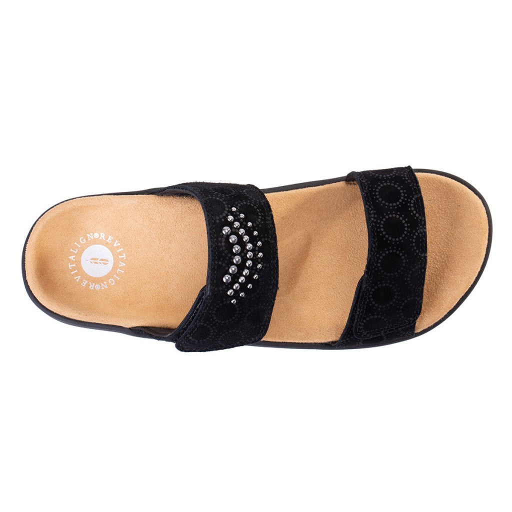 Revitalign Mirage Supportive Memory Foam Women's Sandals - Black - Product View - 7