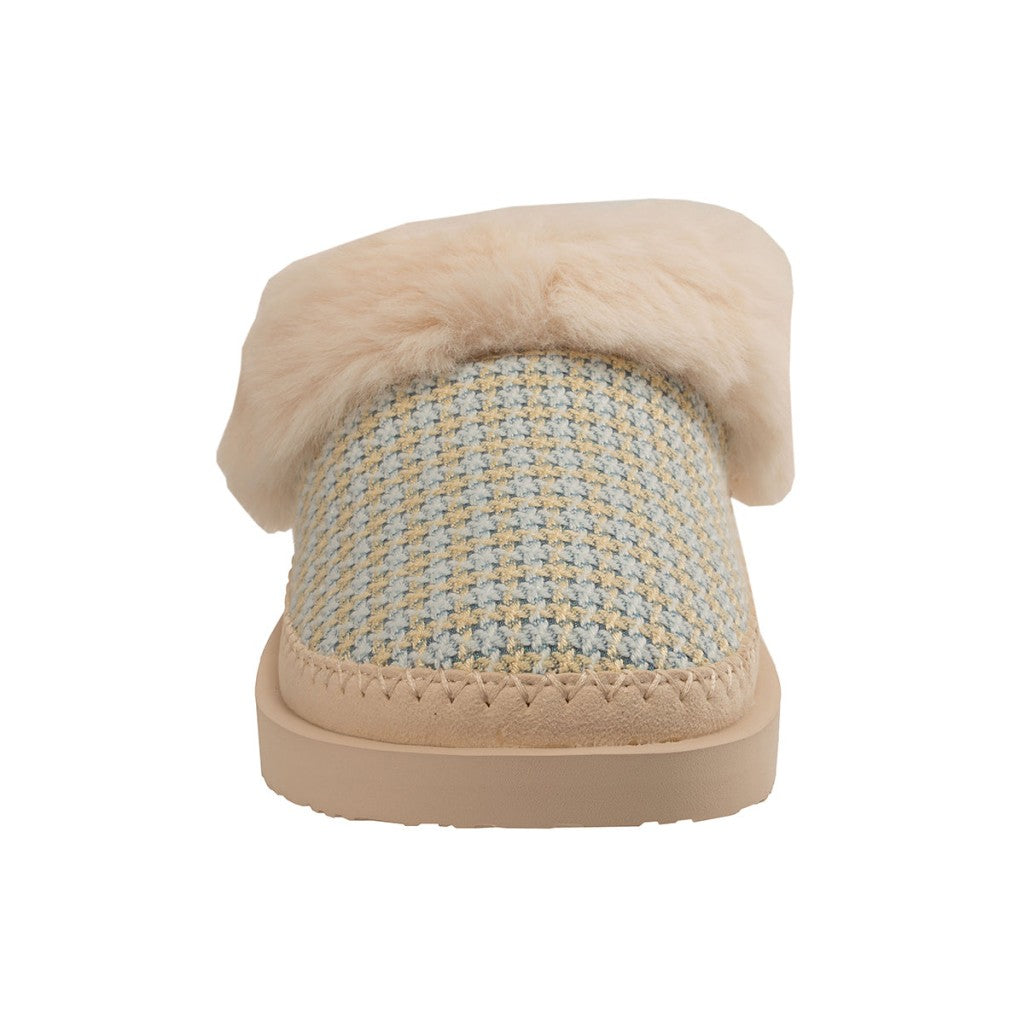 Revitalign Nordic Cushioned Orthotic Support Women's Slippers - Cream/blue - Product View - 3